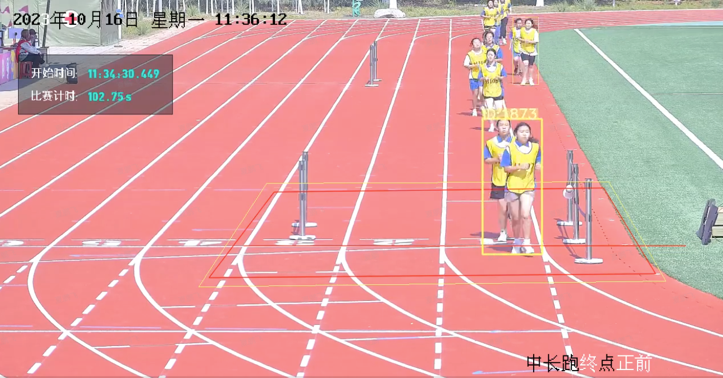 AI middle-distance running tracking