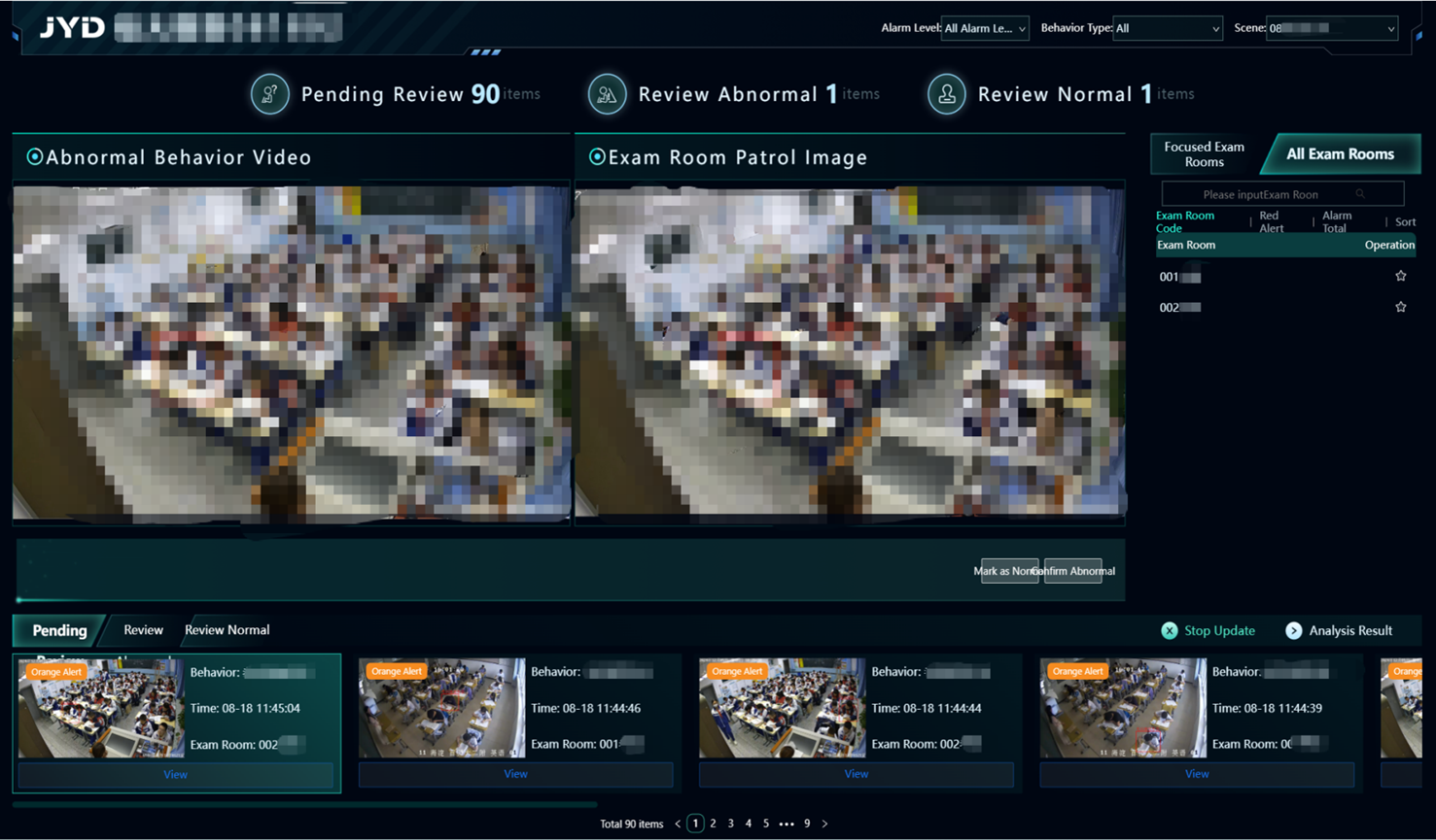 Integrated AI-Powered Exam Proctoring Solution system diagram